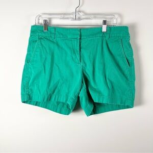 J. Crew Kelly Green 4” Chino Womens Shorts Summer Irish St Patricks Party Beach